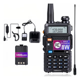 Baofeng Uv-5r 8w Radio De Comunicación Doble Banda 3800mah