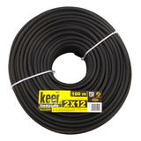 Keer (4021) Cable De Uso Rudo 2x12 Rollo100 Mts