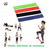 Kit 5 Ligas De Resistencia Ejercicio Fitness Alta Calidad