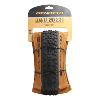 Llanta Benotto Tubeless Ready 29x2.30 Doblable Cara Café Color Negro Cara Café | Envío gratis