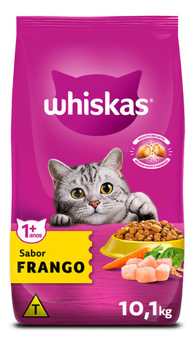 Alimento Whiskas 1+ Whiskas Gatos  Para Gato Adulto Sabor Pollo En Bolsa De 10.1 kg