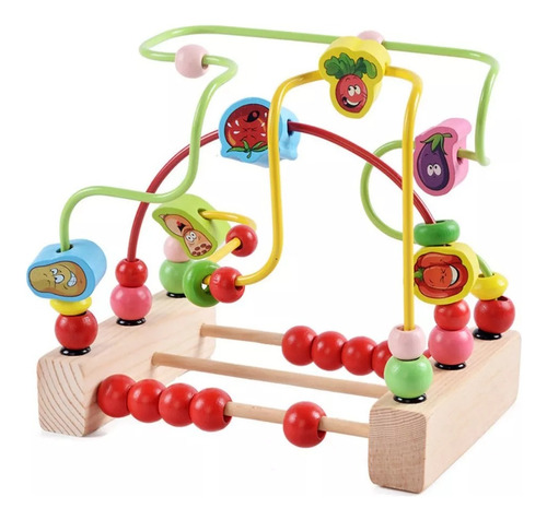 Laberinto Madera Juego Didactico Estimulacion Temprana Bebes