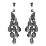 Aretes De Plata Pavo Real