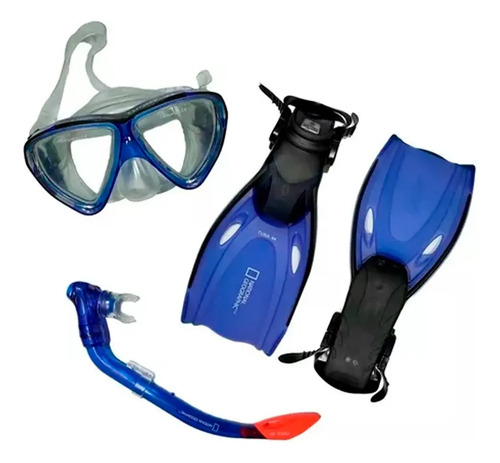 Combo Mascara Patas Snorkel Tuna 44 National Geographic º