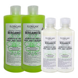 2 Shampoo Bergamota Florigan 1lt + 2 Acondicionadores Pack 4