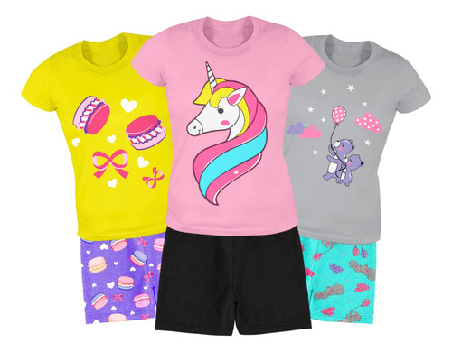 Kit 8 Peças De Roupa Infantil Menina Atacado Feminino Verão