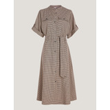 Vestido Camisero Café De Mujer Tommy Hilfiger