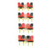 Borne Conector Doble 8 Piezas Para Banana 