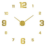 I Reloj De Pared Dorado Moderno De 80-130 Cm Para