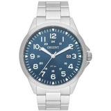 Relógio Masculino Orient Prata/azul Mbss1380-d2sx