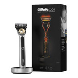 Gillette Labs Kit Barbear Luxo Com Navalha Aquecida