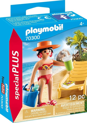 Playmobil Special Plus 70300 Mujer Turista Reposera Playa