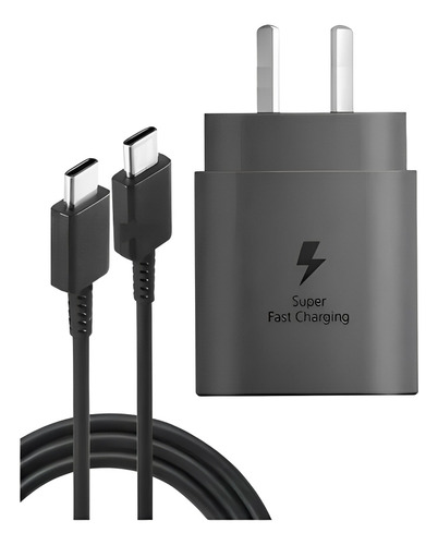 Cargador Usb-c 25w Para Samsung M23 A23 Carga Rápida 