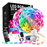 Tira Luces Led Wifi Rgb 20 Metros Ritmo Google Home / Alexa 