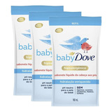 Kit 3 Refis Sabonete Baby Dove Hidratação Enriquecida  180ml