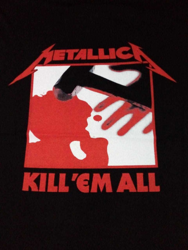 Remera-negra-metallica-kill'em All