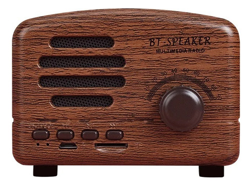 Radio Mini Con Parlante Estilo Vintage Y Función Bluetooth