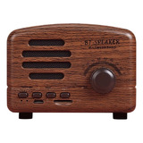 Radio Mini Con Parlante Estilo Vintage Y Función Bluetooth