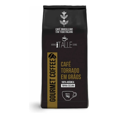 Café Torrado Arábica Em Grãos 1kg Gourmet | MercadoLivre