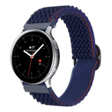 Pulseira 22mm Nylon Loop Compatível Moto 360 46mm 2ª Geração Cor Azul