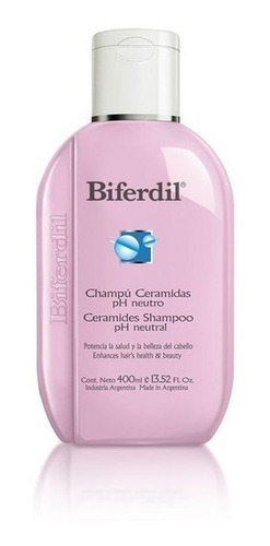 Shampoo Biferdil Ceramidas Ph Neutro Salud Belleza X400ml