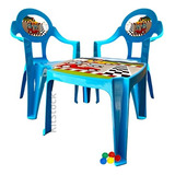 Mesinha De Brinquedos Para Crianças Com  2 Cadeira Infantil