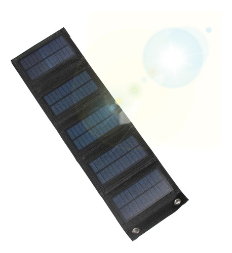 7.5w 5v Carregador Solar Dobrável Com Porta Usb Portátil Sol