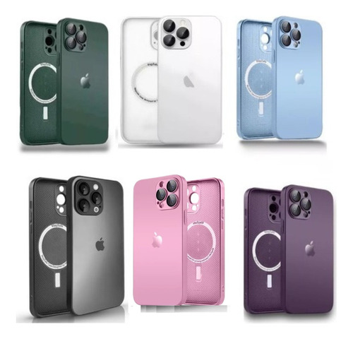 Capa Compativel Com iPhone 11 12 13 14 Pro Max Magsaf Vidro