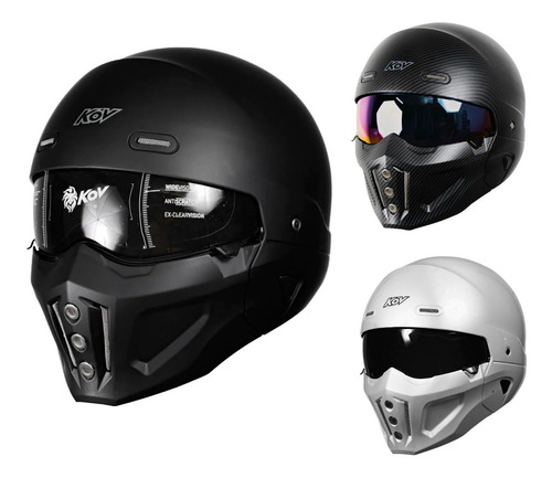 Casco Kov Modular Mate 2 En 1 Street Piloto Certificado Shrk