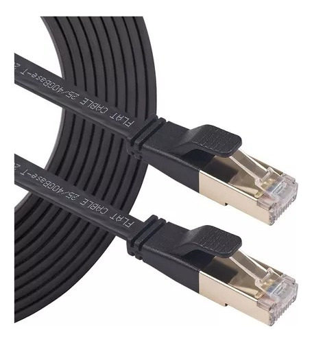 Cable Red Plano Categoria 8 Cat8 Rj45 Utp Ethernet 5m 40gbps