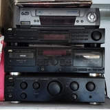 Amplificador Jvc, Radio, Doble  Cassette Y 2 Parlantes Jvc 