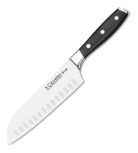 Cuchillo Santoku 18 Cm 7'' Forjado Toledo 3 Claveles (1536)