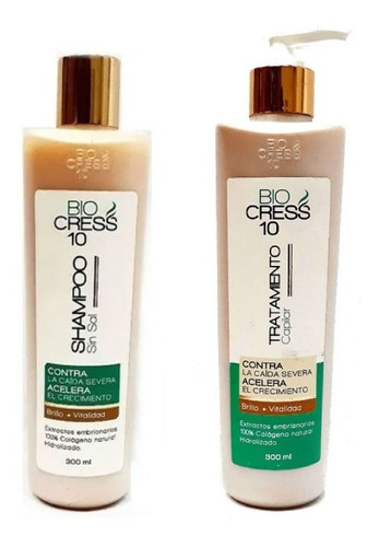 Biocress10 Kit X 2 Shampoo Y Tratamiento - g a $142