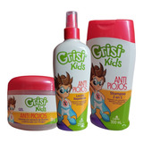 Kit Antipiojos Grisi Kids Repelente + Shampoo + Gel