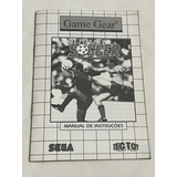 Game Gear Tectoy : Apenas O Manual Ultimate Soccer Original