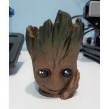 Mate Groot - Impresion 3d - Con Bombilla Marron Claro/oscuro