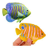 Adorno Acuario Pez Silicona X 2 Uds Pecera