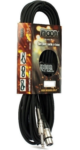 Cable Con Fichas Canon Xlr Hembra A Plug Mono De 6,5 Mm. Por 3 Metros Moon Pro Modelo Ce3cp Sonido Profesional Audio Dj 
