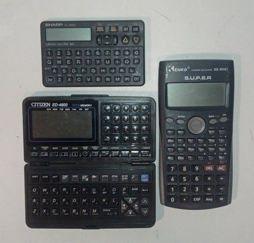 Lote Calculadora Antiga Digital Citizen Sharp Kenko S/ Teste