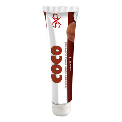 Lubricante Frutos Aceite Masaje Termico Comestible 18gr Coco