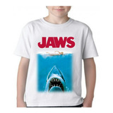 Camiseta Camisa Tubarão Jaws Infantil