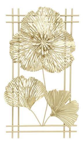 Decoración De Hojas De Ginkgo Para Colgar En La Pared, Metal