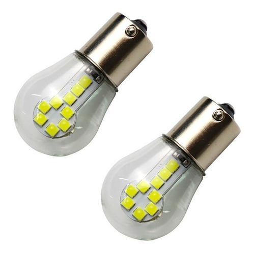 Par Lâmpada 1 Polo 2 Polos 12 Leds Cree Lanterna Freio Ré