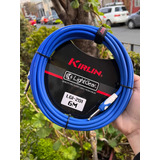 Cable De Guitarra Y Bajo 6 Metros Kirlin Serie Premium Azul