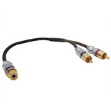 Cable Rca Derivador Y 1 Hembra 2 Macho Para Potencias 30cm