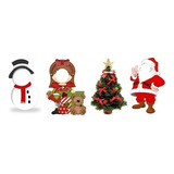 Kit Display 4 Peças Para Foto Natal 1 Metro Mdf 3 Mm Totem