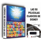 Las 50 Peliculas Clasicos De Disney En Usb