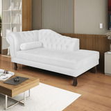 Diva Recamier Dora 140cm Lado Direito Suede Branco Bb