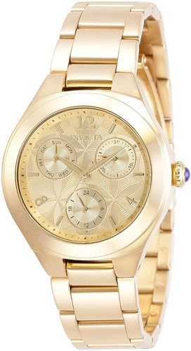 Reloj Mujer Invicta 30682 Cuarzo Pulso Dorado Just Watches