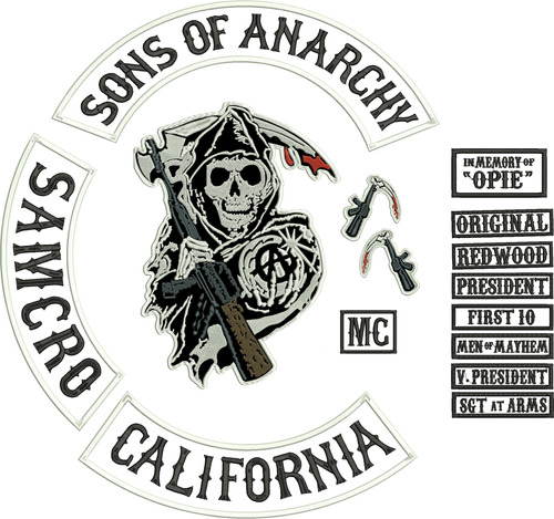 Kit Parches Sons Of Anarchy , 15 Parches